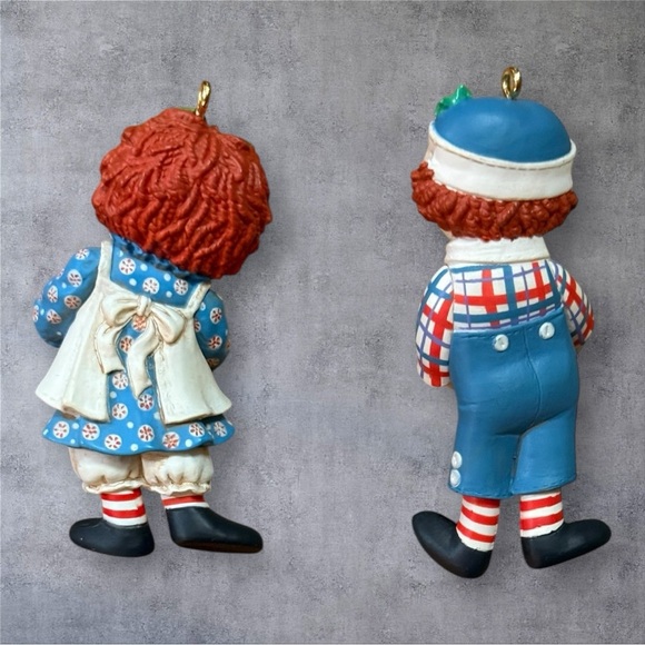 2001 Hallmark Keepsake "RAGGEDY ANN & RAGGEDY ANDY" Christmas Ornaments - Picture 4 of 4